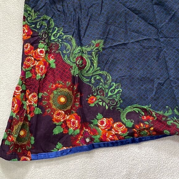 BIBA Bohemian Traditional Indian Long Sleeve Dress w/Floral Designs (Size: 8) - Picture 11 of 15